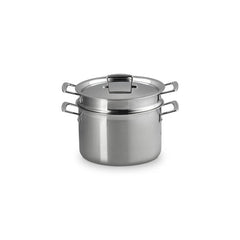 Classic Stainless Steel Pasta Pot with Colander Insert