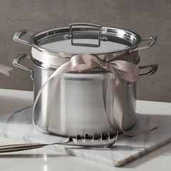 Classic Stainless Steel Pasta Pot with Colander Insert