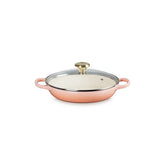Enameled Cast Iron Signature Round Braiser with Glass LidPeche