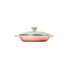 Enameled Cast Iron Signature Round Braiser with Glass LidPeche