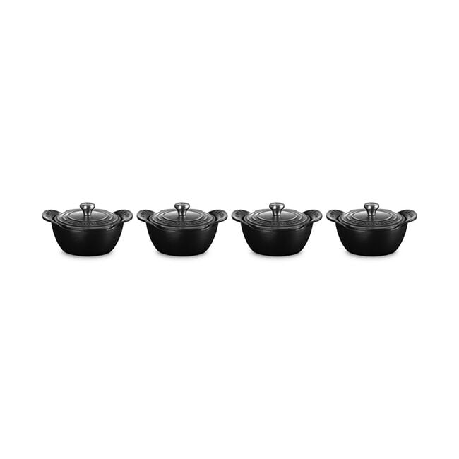 Gourmand Collection Cocotte with Lid, Set of 4