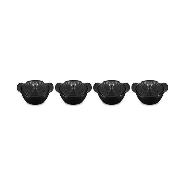 Gourmand Collection Cocotte with Lid, Set of 4