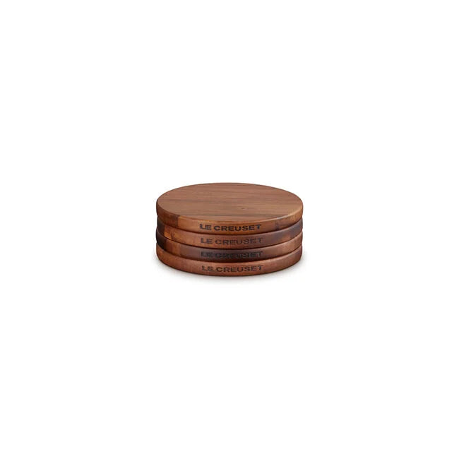 Gourmand Collection Petite Magnetic Wooden Trivet, Set of 4
