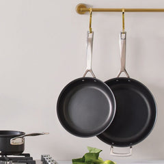 Classic Stainless Steel 2-Piece Non-stick Frying Pan Set