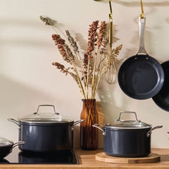 Essential Non-stick Ceramic Stockpot with Glass Lid