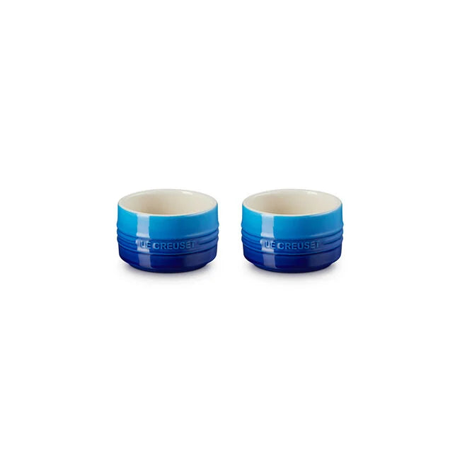 Straight Wall Ramekin, Set of 2Azure