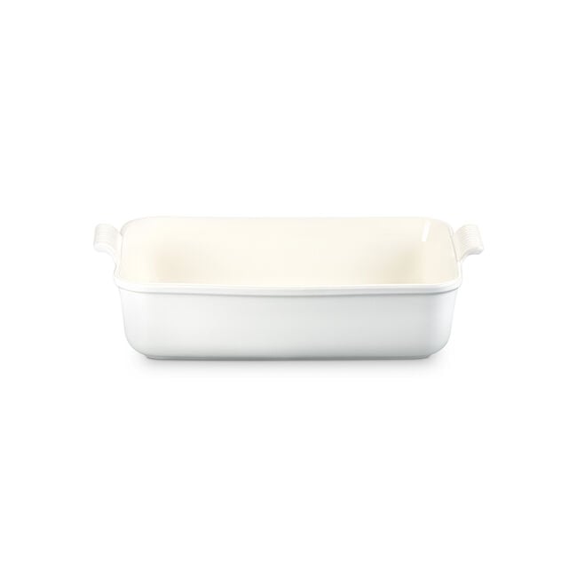 Heritage Deep Rectangular Lasagna DishMatte White
