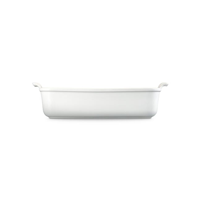 Heritage Deep Rectangular Lasagna DishMatte White