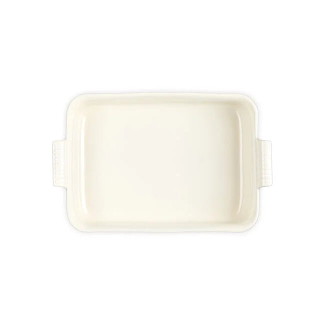 Heritage Deep Rectangular Lasagna DishMatte White
