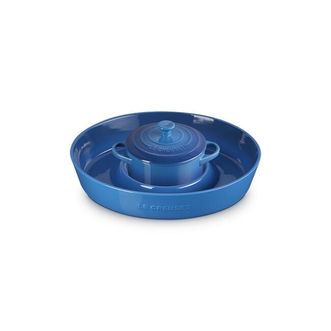 Signature Oval Chip and Dip Platter and Mini Round Cocotte SetMarseille