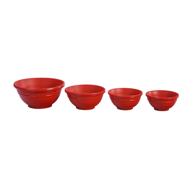 Prep Bowls, Set of 4Cerise