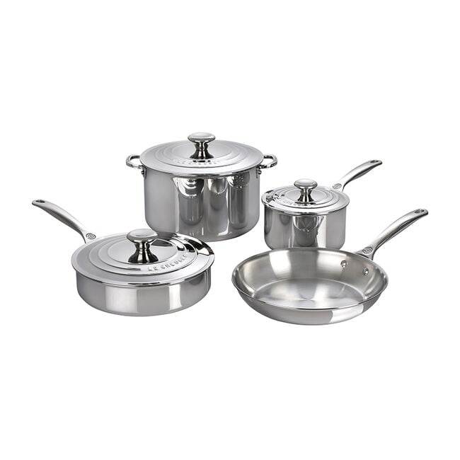 Signature Stainless Steel 7-Piece Cookware Set