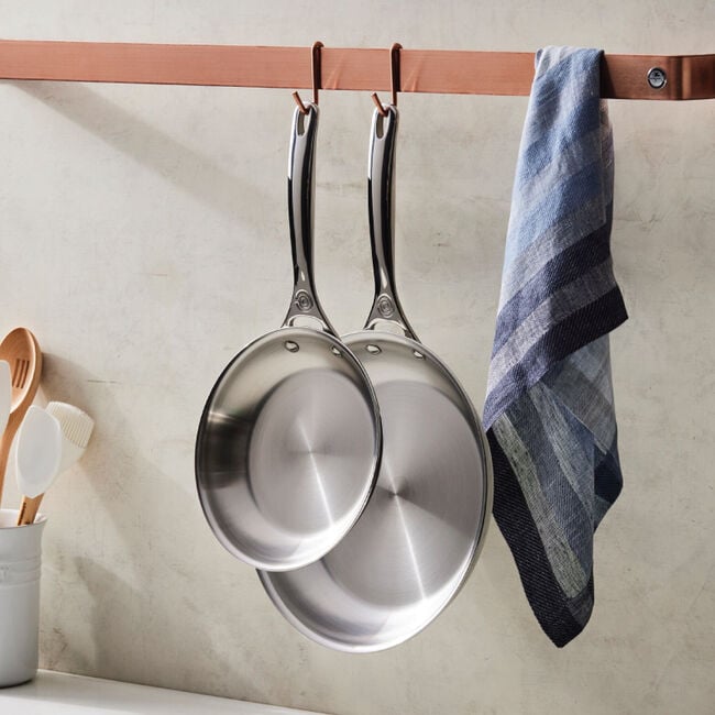 Signature Stainless Steel 2-Piece Fry Pan Set