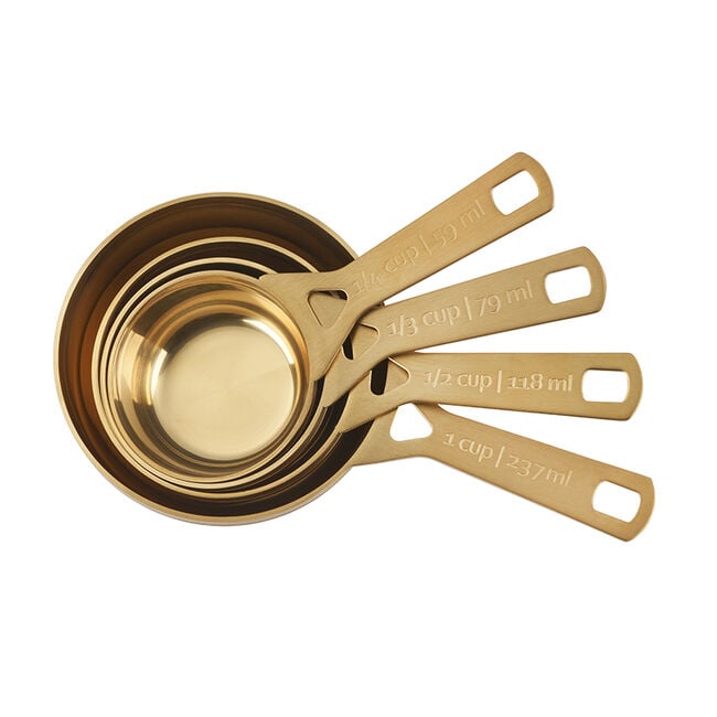 Gold 4-Piece Measuring Cup Set