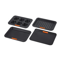 Non-stick Metal Bakeware 4-Piece Toaster Oven Set