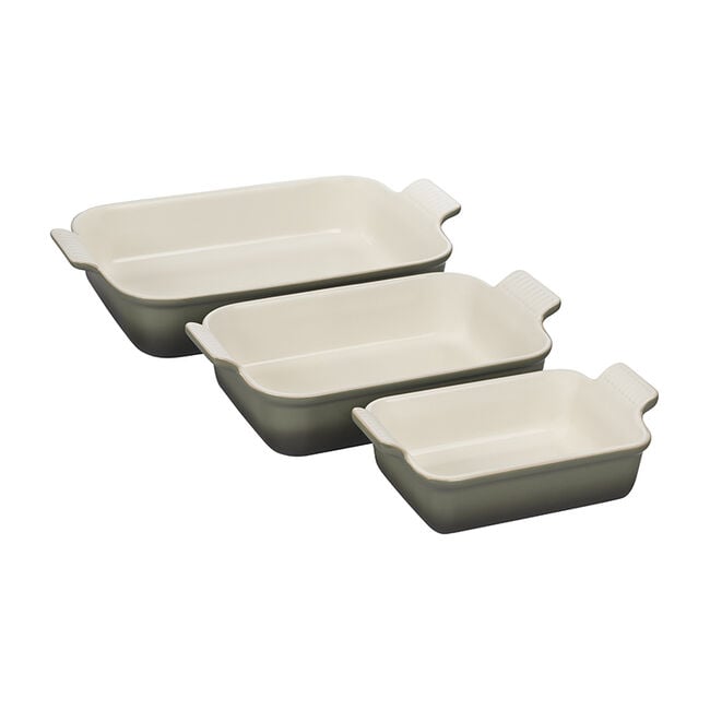 Heritage 3-Piece Rectangular Baking Dish SetThyme