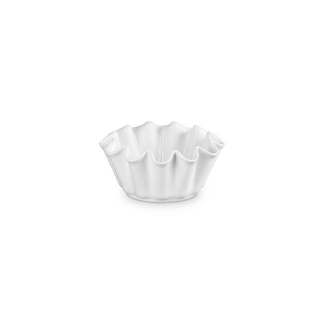 Ruffle Brioche DishWhite