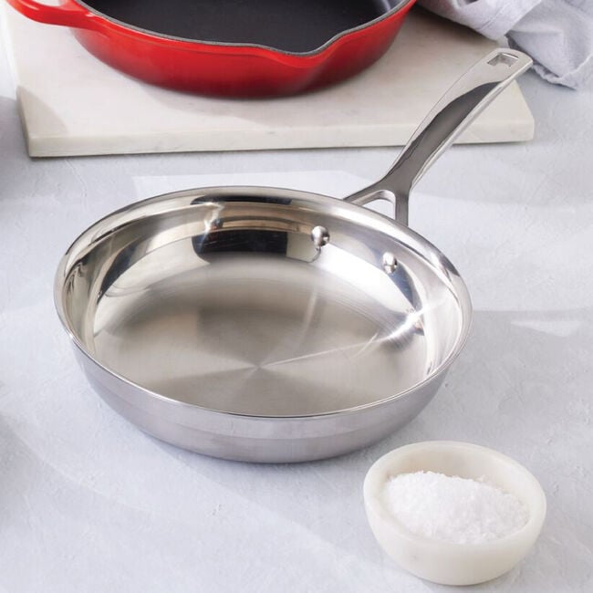 Classic Stainless Steel Round Frying Pan