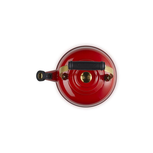 Classic Whistling Kettle with Gold KnobCerise