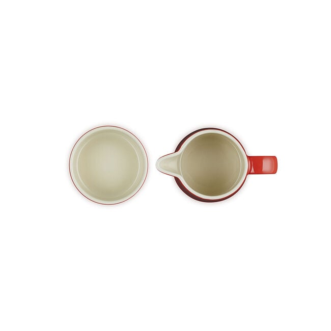 Signature Cream and Sugar SetCerise