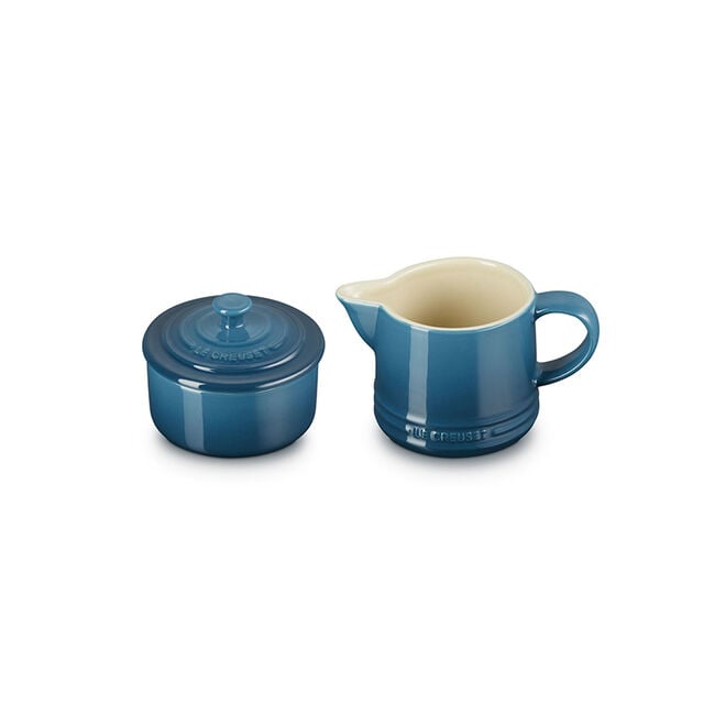 Signature Cream and Sugar SetDeep Teal