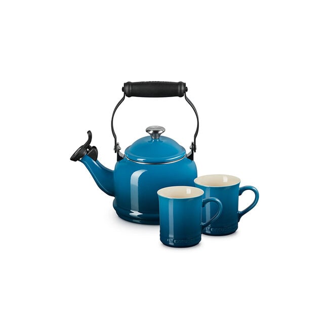 Demi Kettle and Mugs SetDeep Teal
