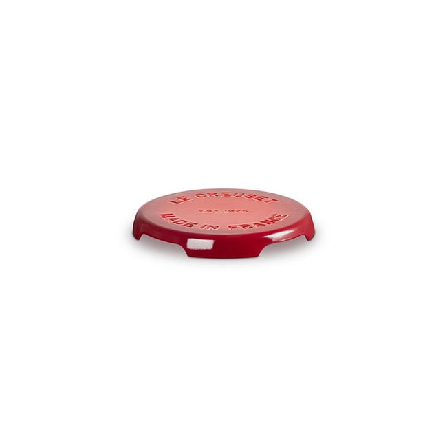 Enameled Cast Iron Signature TrivetCerise