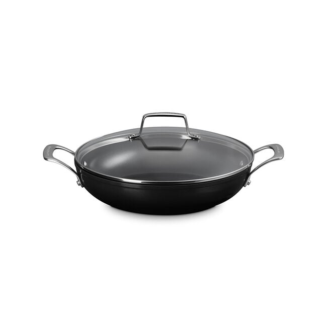 Essential Non-stick Ceramic Shallow Braiser with Glass Lid