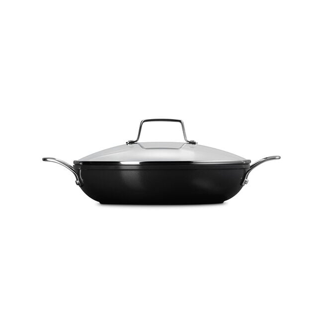 Essential Non-stick Ceramic Shallow Braiser with Glass Lid
