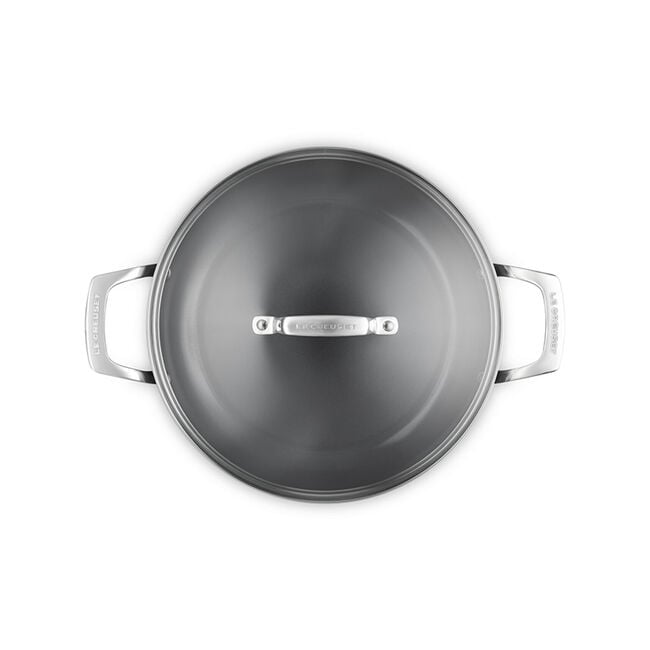 Essential Non-stick Ceramic Shallow Braiser with Glass Lid