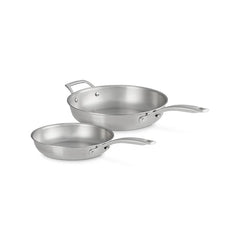 Essential Stainless Steel 2-Piece Frying Pan Set