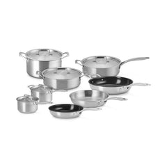 Essential Stainless Steel 13-Piece Cookware Set