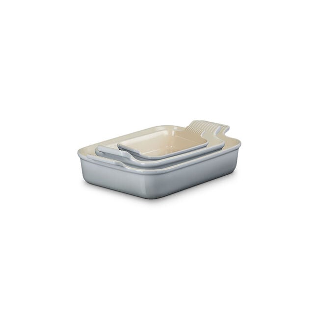 Heritage 3-Piece Rectangular Baking DishFrench Grey