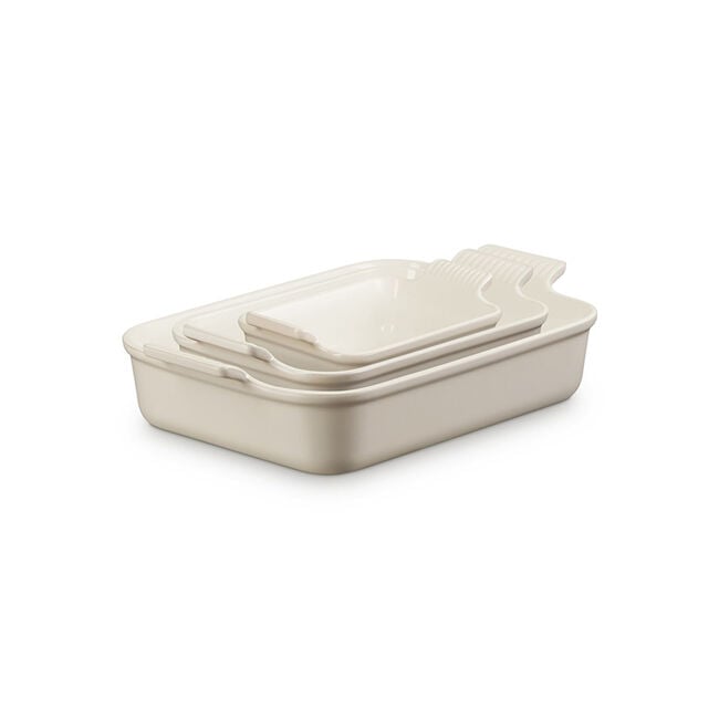Heritage 3-Piece Rectangular Baking Dish SetBrioche