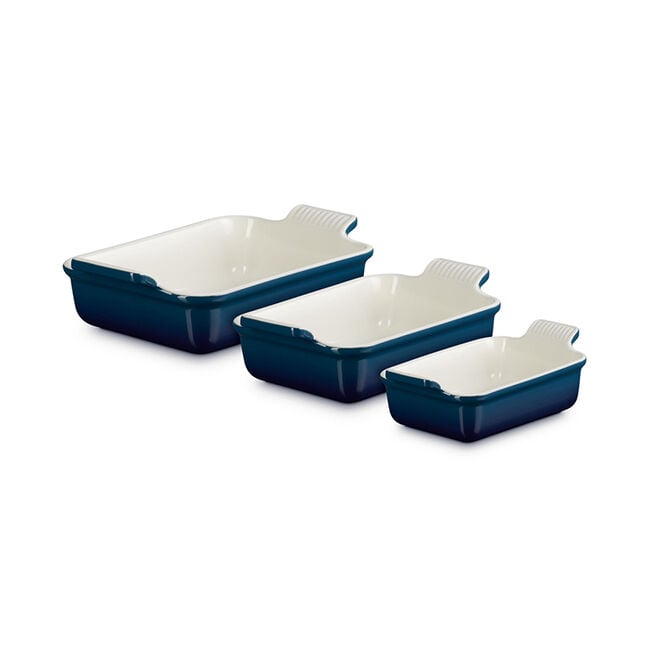 Heritage 3-Piece Rectangular Baking Dish SetAgave