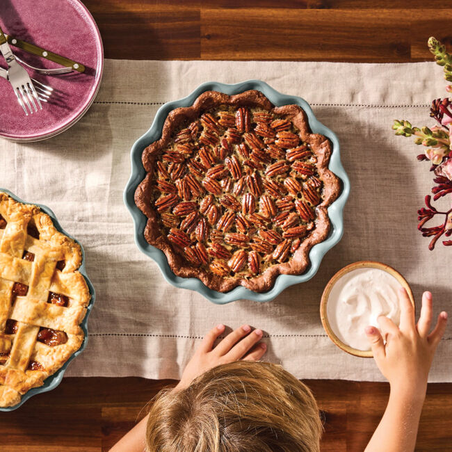 Heritage Fluted Pie DishSea Salt