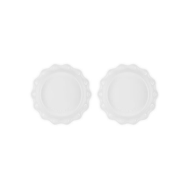 Heritage Fluted Pie Dish 2-Piece SetWhite