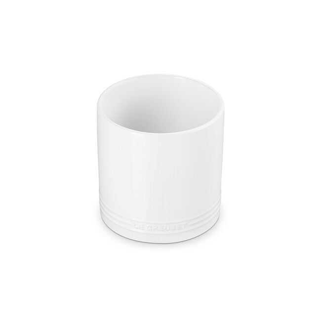 Signature Utensil CrockWhite
