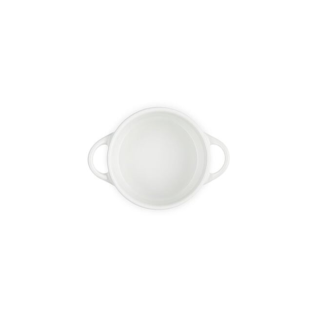 Mini Cocotte with Gold Heart KnobWhite