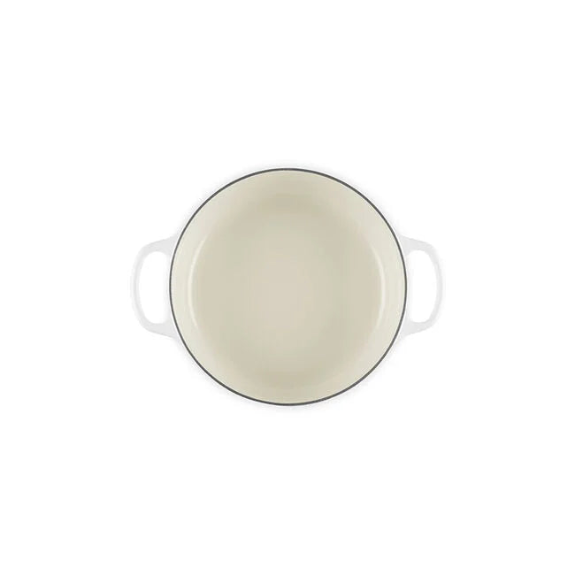 Signature Wide Round OvenMatte White