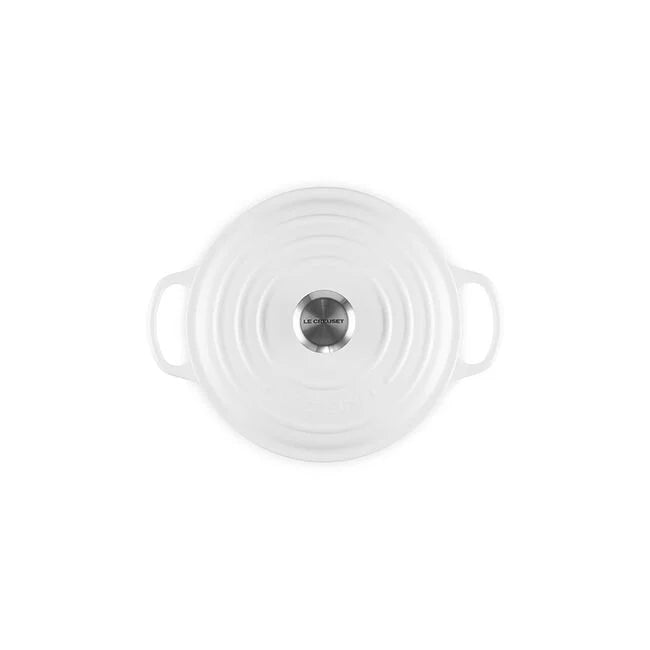 Signature Wide Round OvenMatte White
