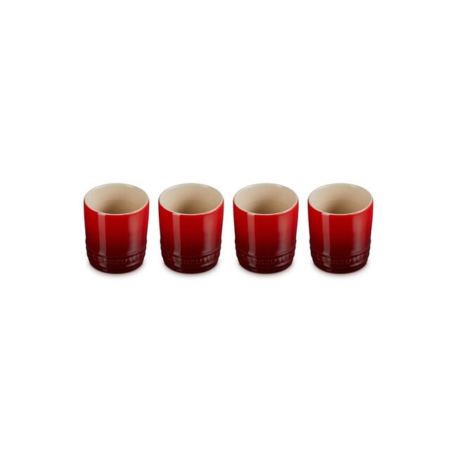 Signature Petite Tasse, Set of 4Cerise