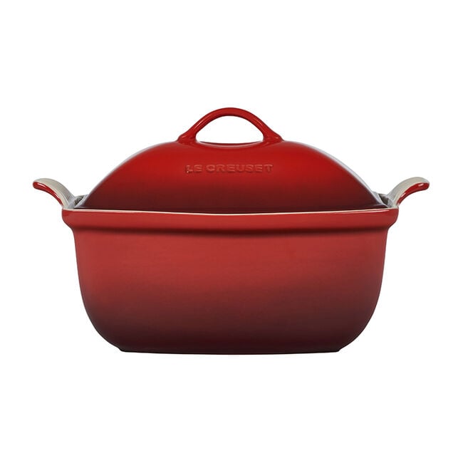 Heritage Deep Covered Rectangular BakerCerise