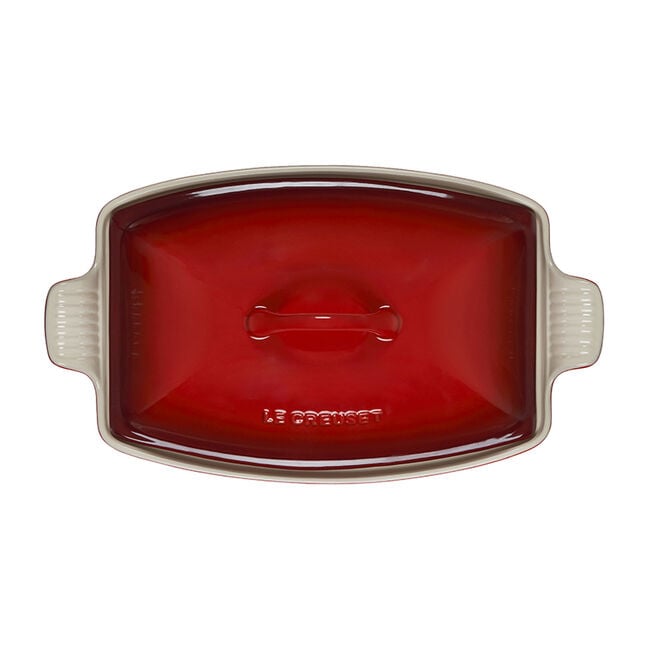 Heritage Deep Covered Rectangular BakerCerise
