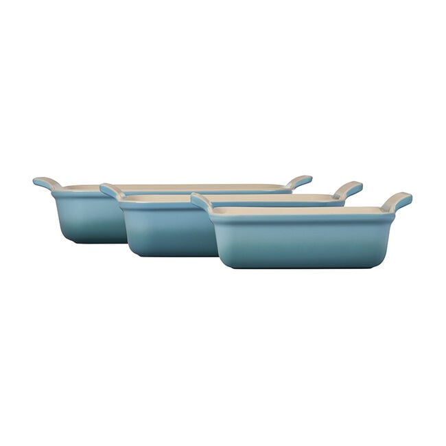 Heritage 3-Piece Rectangular Baking Dish SetSea Salt