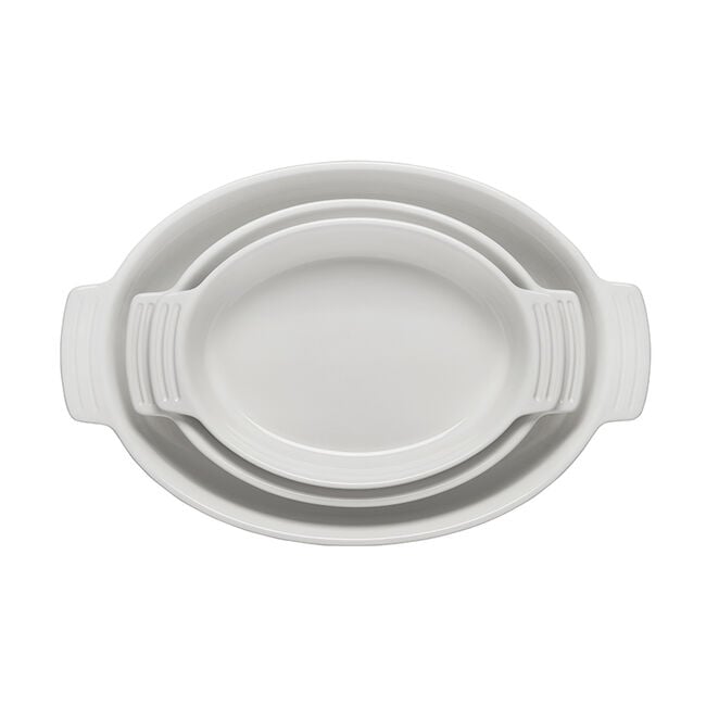 Classic 3-Piece Oval Baking Dish SetWhite