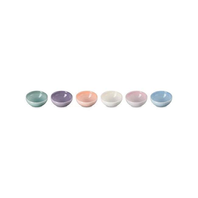 Vancouver Pinch Bowls, Set of 6Pastel Multicolor
