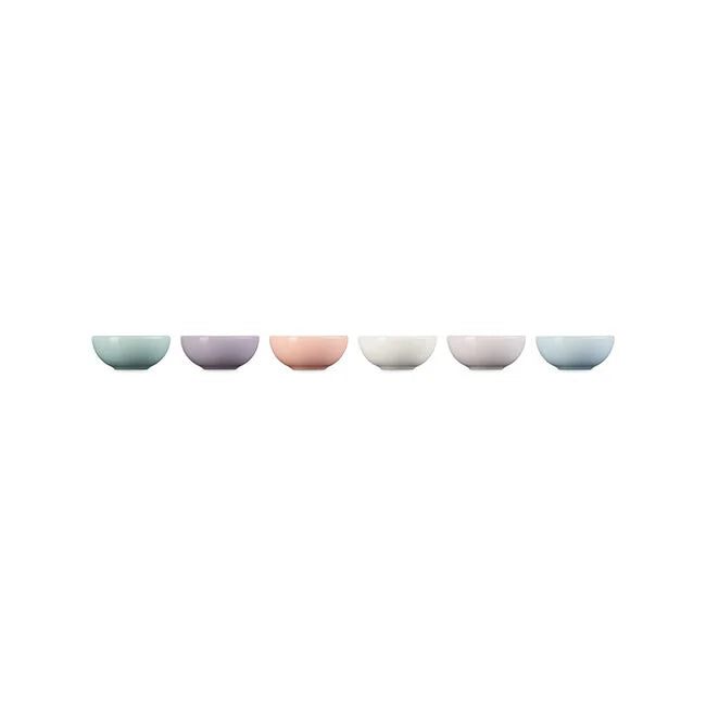 Vancouver Pinch Bowls, Set of 6Pastel Multicolor