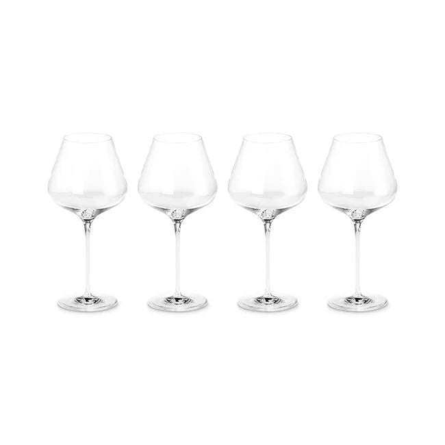 Burgundy Wine Glasses, Set of 4