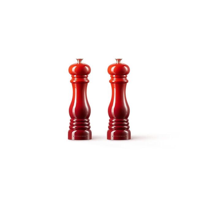Acrylic Classic Salt and Pepper Mill SetCerise